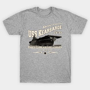 USS KEARSARGE CV-33 aircraft carrier veterans T-Shirt